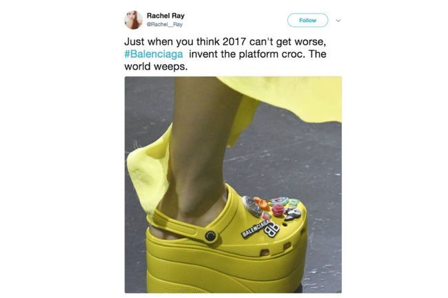 The internet's best reactions to Balenciaga's platform Crocs - Vogue ...