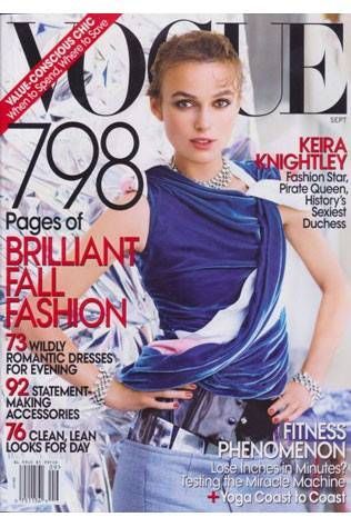 Keira Knightley on the cover of Vogue - Vogue Australia
